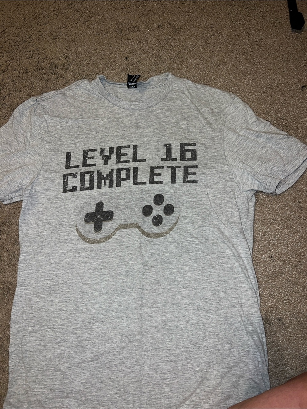 District Gray 'Level 16 Complete' Gamer Tee